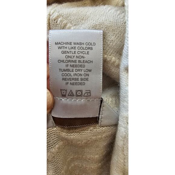 Multiples 3/4 Sleeve Cowl Collar Side Drawstring‎ Tunic Top Women Size S Cream - Picture 8 of 8